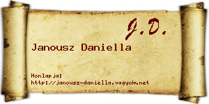 Janousz Daniella névjegykártya